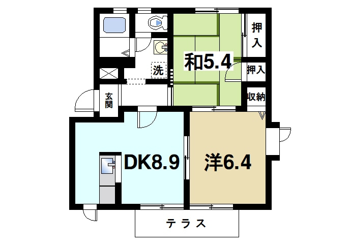 グリーンガーデンＢの間取り|新婚さま、ファミリーさまにお勧めの間取りです。