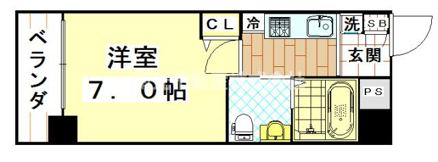 M'プラザ小阪駅前　(近大　一人暮らし)の間取り