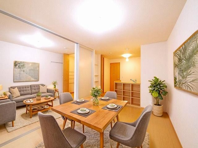 メルシーの居間・リビング|CGで家具等を配置したもので家具等は含まれません