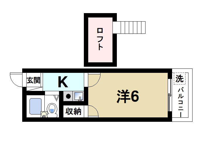 法蓮町第3マンションの間取り