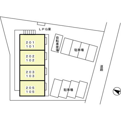 【駐車場】 | ＣＯＭＯＤＯ楠３