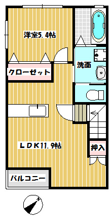 セレスの間取り|全室フローリング