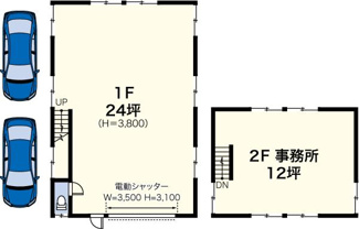【間取り】 | 新吉田町４５４３Ｆ貸工場・貸倉庫