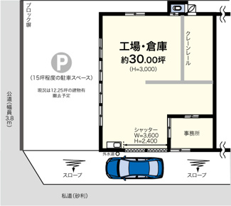 【間取り】 | 千田貸工場・貸倉庫