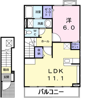 【間取り】 | カーサ　プラシードⅠ