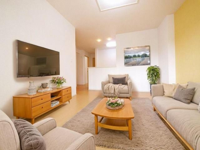 メゾン・ド・ユウの居間・リビング|CGで家具等を配置したもので家具等は含まれません。