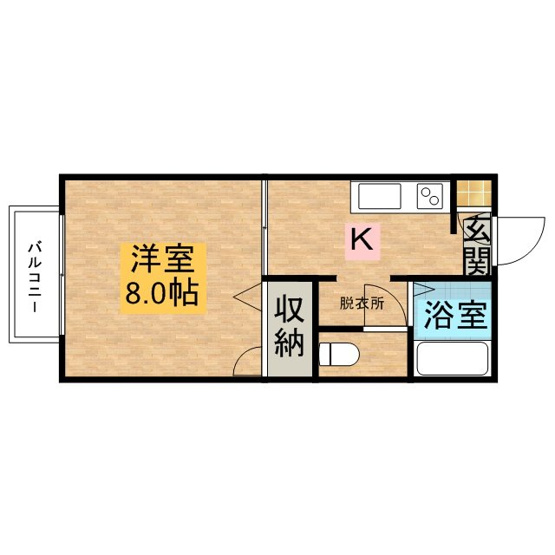 【間取り】 | ラ・カーサ末広Ｂ