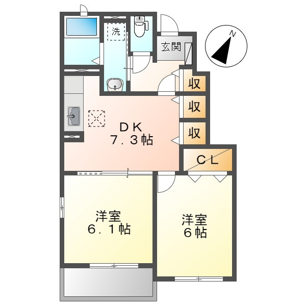 レジデンス上東の間取り