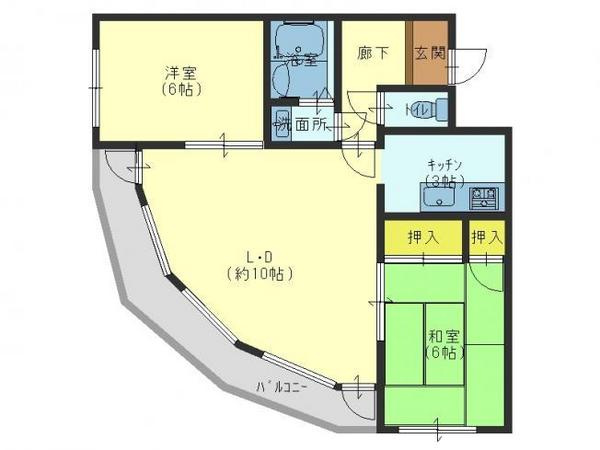 グレンヴュー北野の間取り