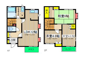 【間取り】 | 加藤テラス | 加藤テラス　間取り図