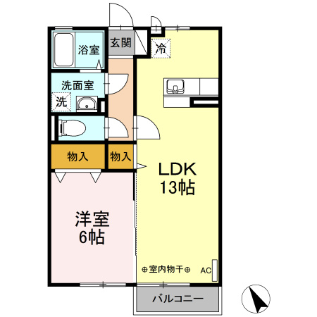 リビングタウン中島Aの間取り