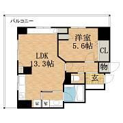 【間取り】 | ジーニス大阪ＷＥＳＴ棟