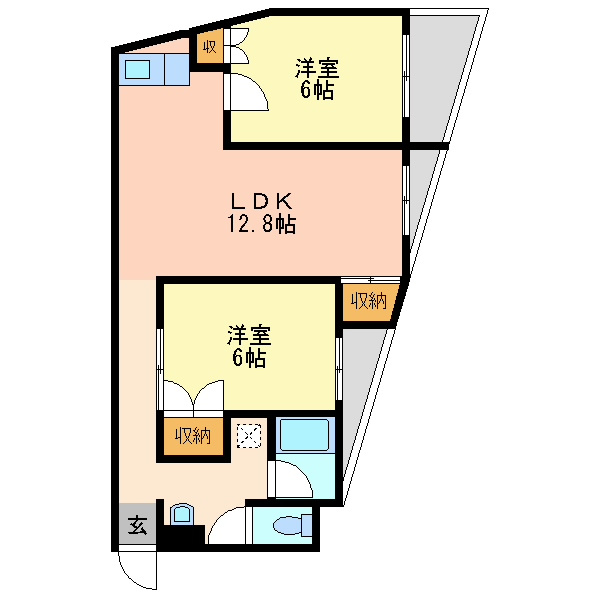 ジオナ十三の間取り
