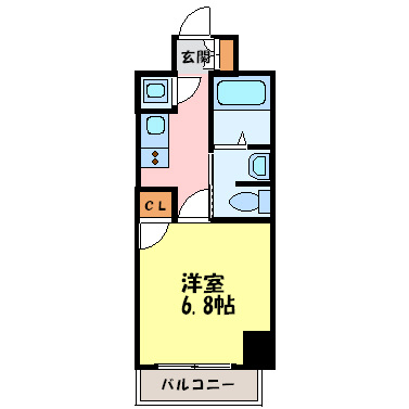 大阪市淀川区十三本町１丁目の賃貸マンションの間取り