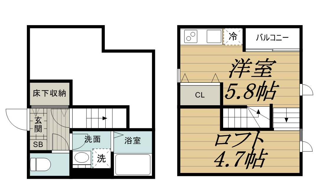 Grandtic Prime Villa M(グランティックプライムヴィラエム)の間取り