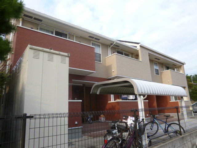 倉敷市真備町箭田のアパートの外観