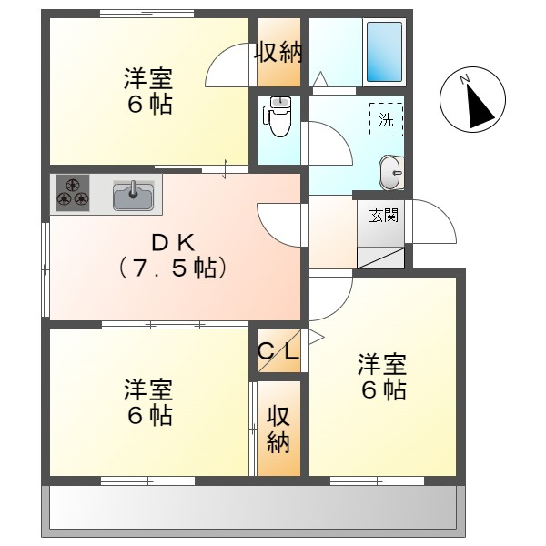 小野マンションの間取り
