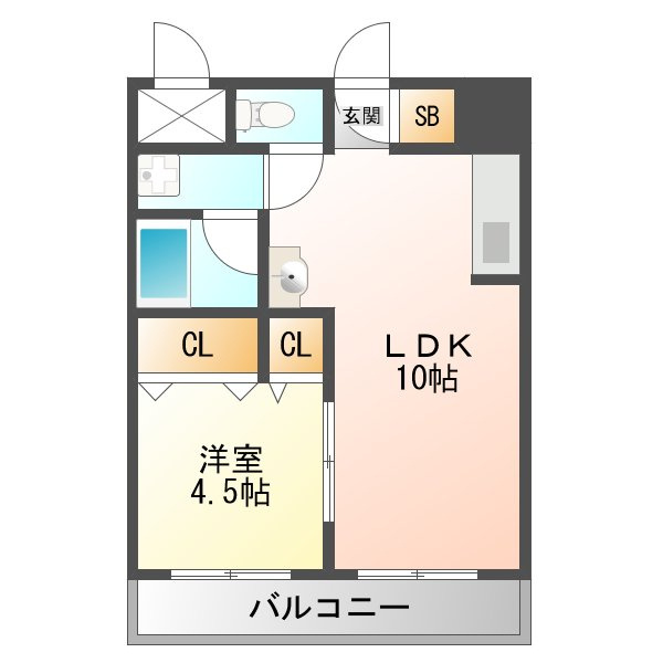 日生ロイヤルマンション十三の間取り