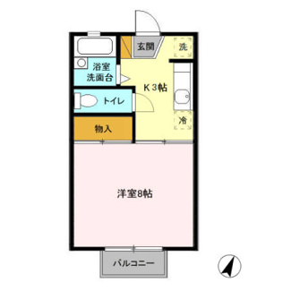 【間取り】 | ライトハウスⅡ | シングルにおすすめの間取り♪