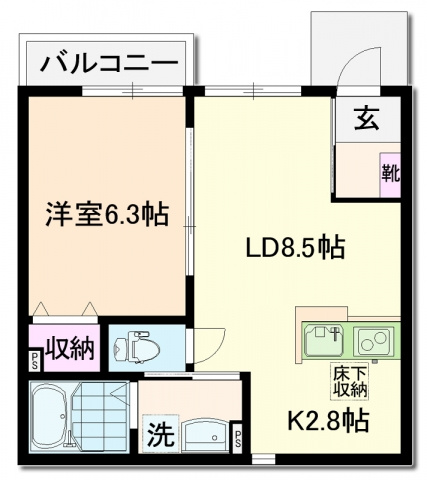 【間取り】 | ベルアージュⅢ