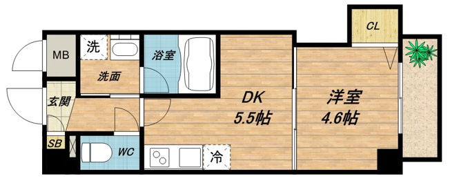 【間取り】 | ヴィハーラ 北天満