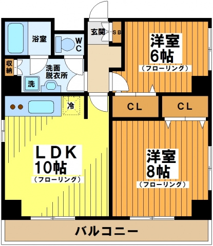 【間取り】 | ドミール笹塚