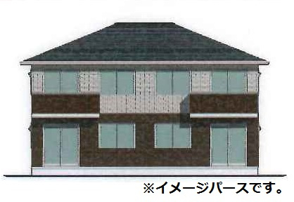 倉敷市安江のアパートの外観パース
