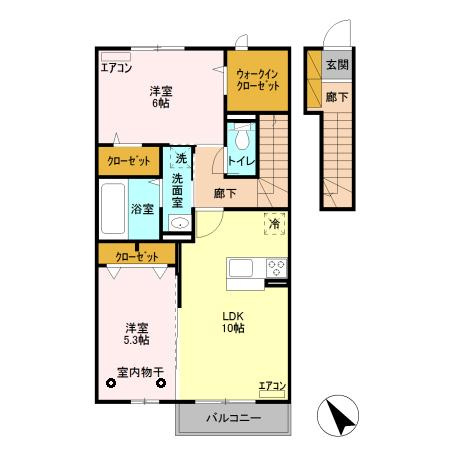 エスポワール ドゥマンの間取り