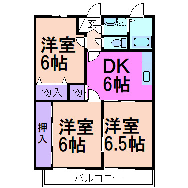 ラフォーレ・ポワールⅡの間取り