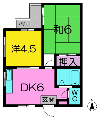  | シャルルあやめ池 | 和室を洋室に変更