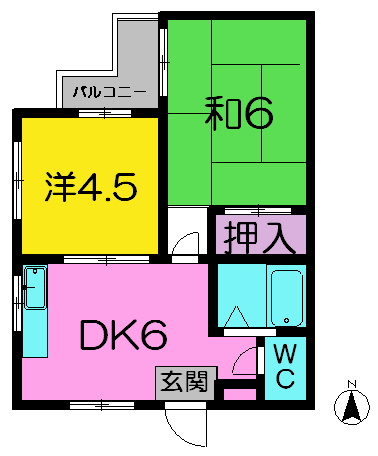  | シャルルあやめ池 | 和室を洋室に変更