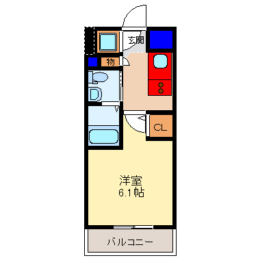 エスリード新北野の間取り