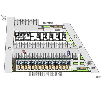 【区画図】 | ビバリーヒルズ | 屋根付き駐輪場あります
