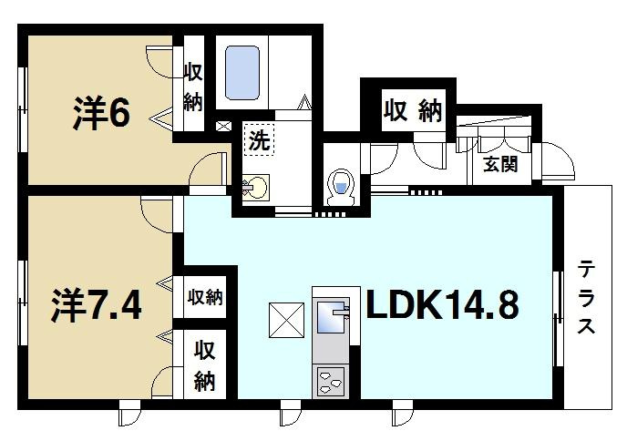 アトリエールの間取り