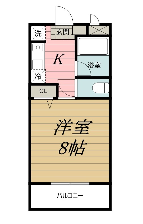 ヒルズ・オキマンションの間取り