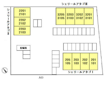 【区画図】 | シェリールアタゴⅢ