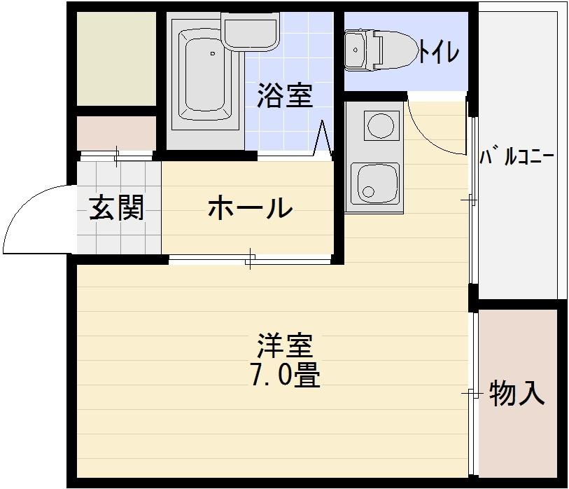 谷野ハイツの間取り