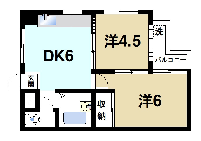 シャルルあやめ池の間取り