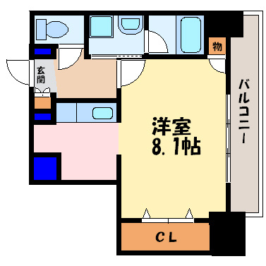 クレール十三の間取り