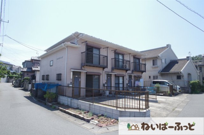 【外観】 | フラワーコーポ | 自然も残る『矢作町』2階建てテラスハウス：フラワーコーポ