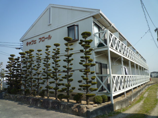 倉敷市下庄のアパートの外観