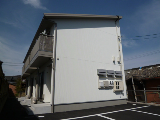 倉敷市茶屋町のアパートの外観