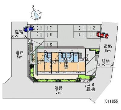 【駐車場】 | レオパレスＮＩＩＢＯＲＩ