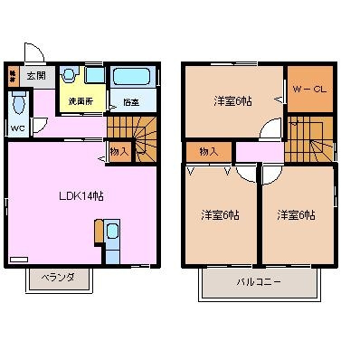 【間取り】 | グレース　B