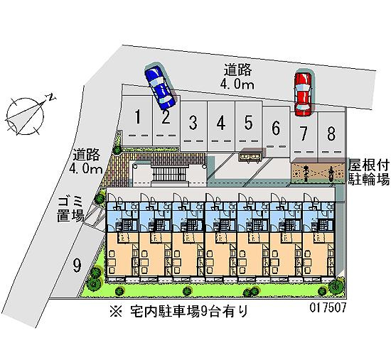 レオパレス湖北の駐車場