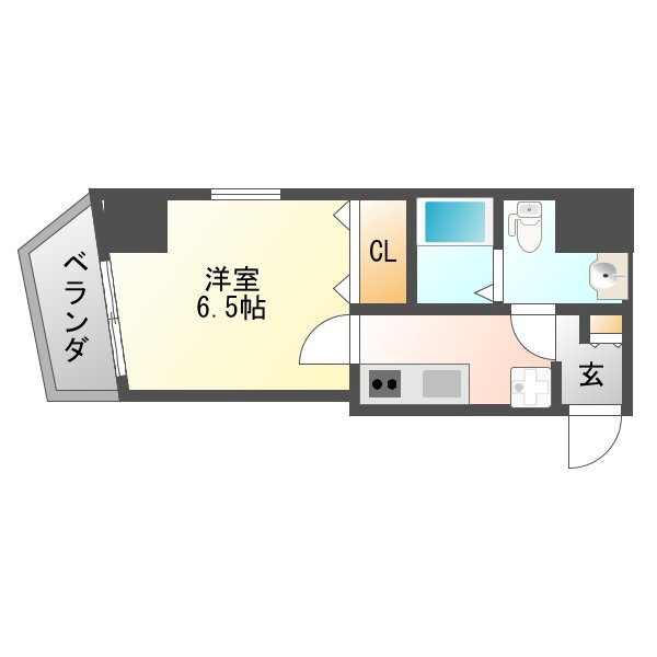 ラグゼ十三東の間取り