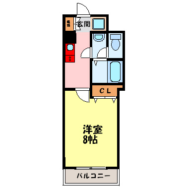 リズ新北野の間取り