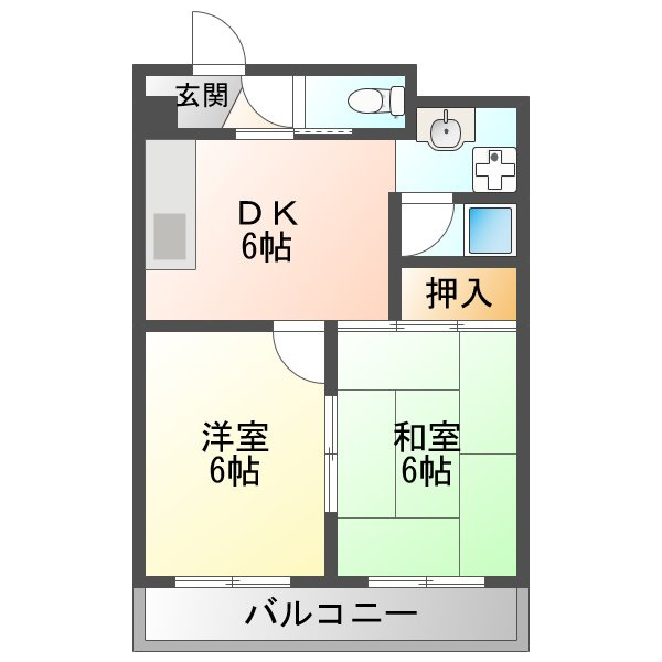モンリベルテ野中の間取り