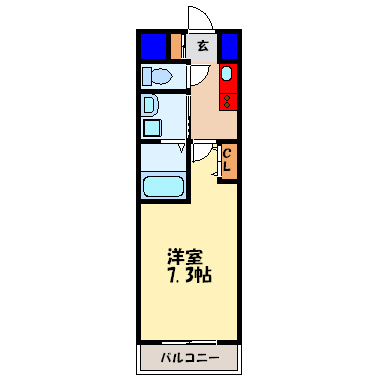 グローリア新北野の間取り
