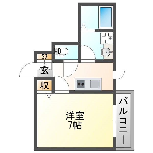 グローリア新北野の間取り